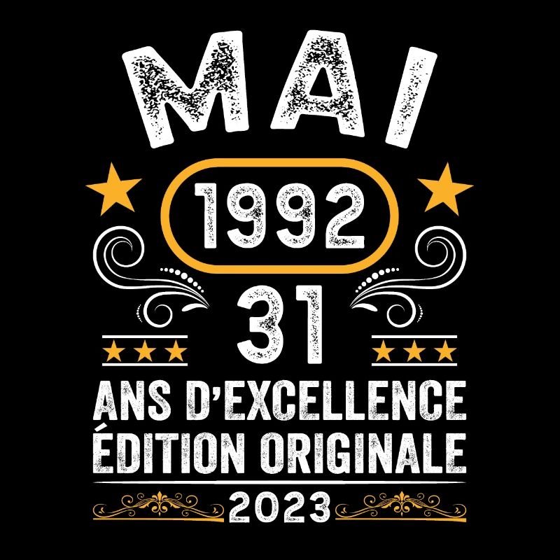 Anniversaire Vintage Idée Cadeau Mai 1992 31