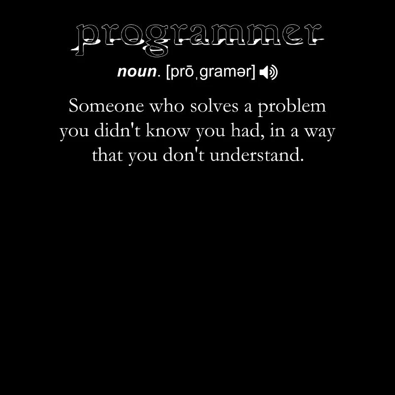 Programmierer Lustige Definition Codierung Humor Computer