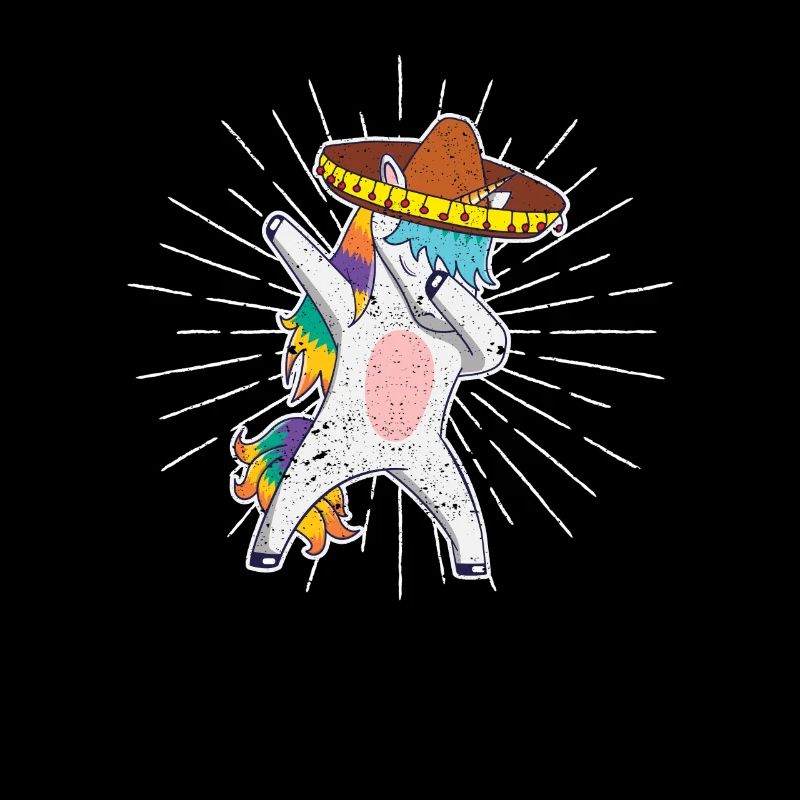 Tupfendes Einhorn Shirt Cinco de Mayo Kinder