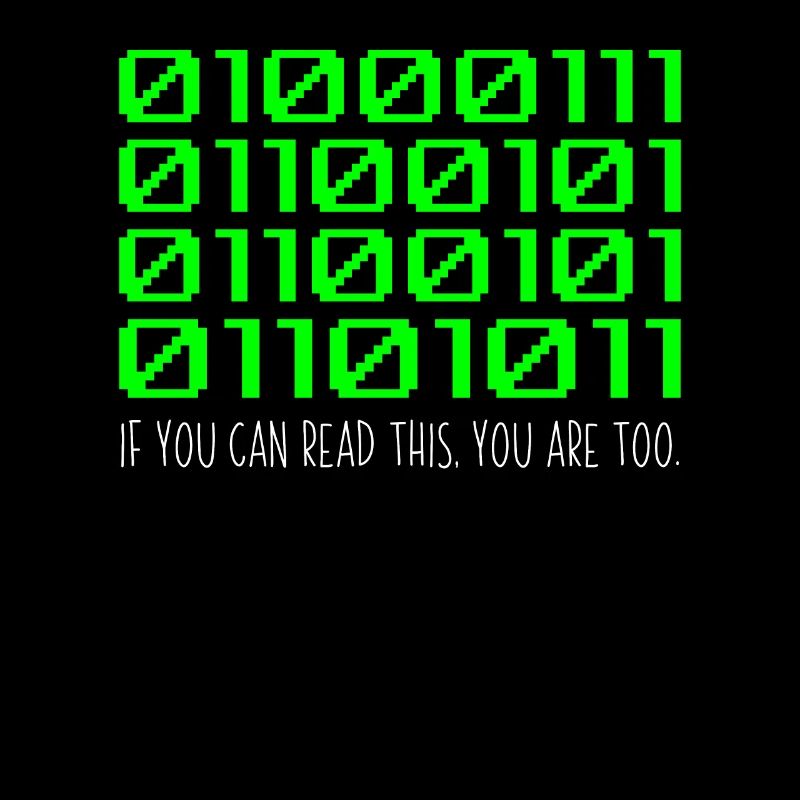Lustiger Computer Binärcode Programmierer Entwickler