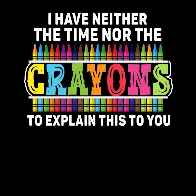 Ich habe nicht die Zeit oder die Buntstifte