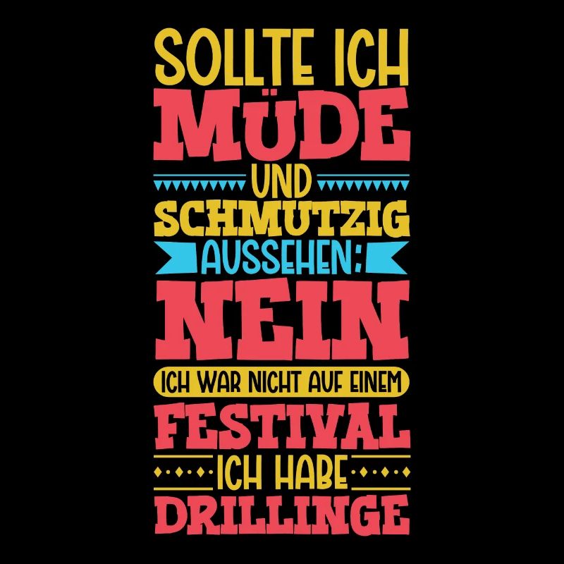 Müde und schmutzig - Drillinge
