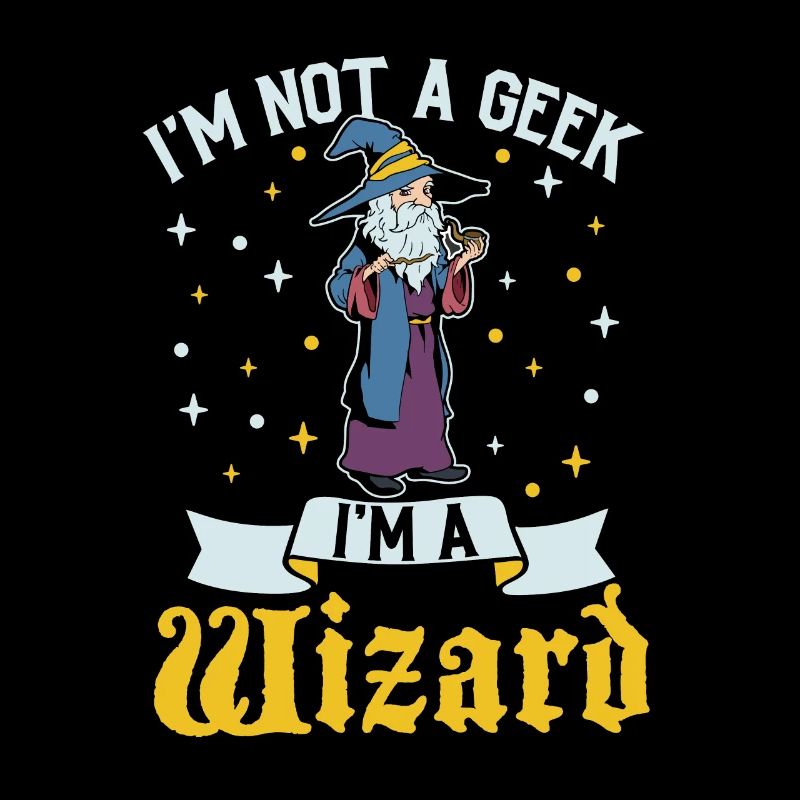 No Geek - D20 RPG Character - Wizard