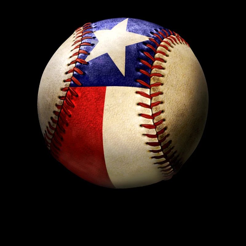 Texas Baseball Lover Drapeau de l’État du Texas