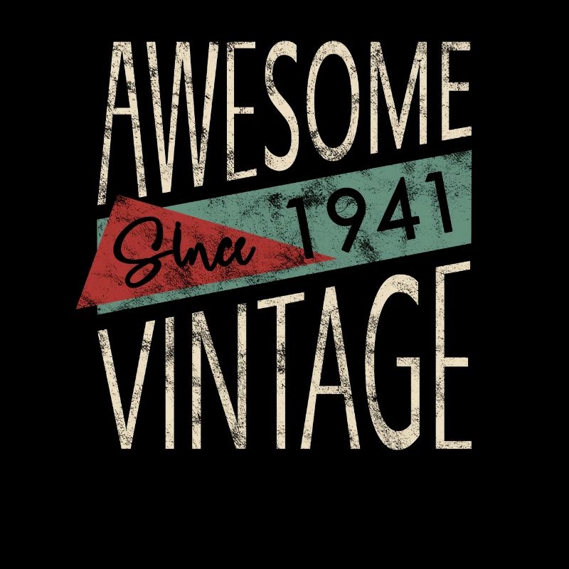 Awesome Since 1941 Retro Vintage Design