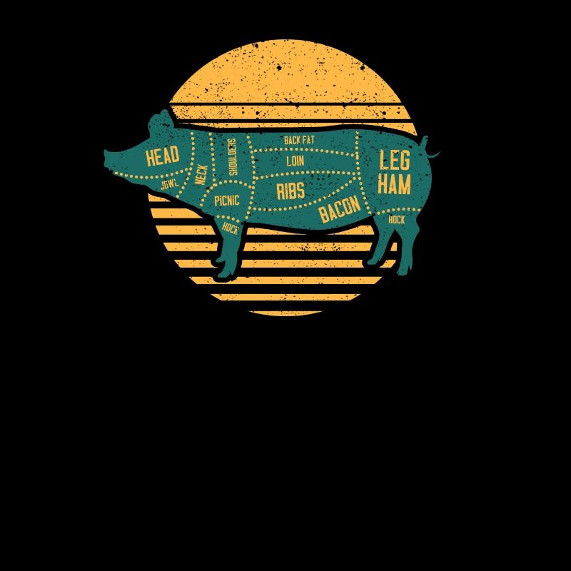 Pulled Pork Fleischstücke Chef BBQ Grillen Koch