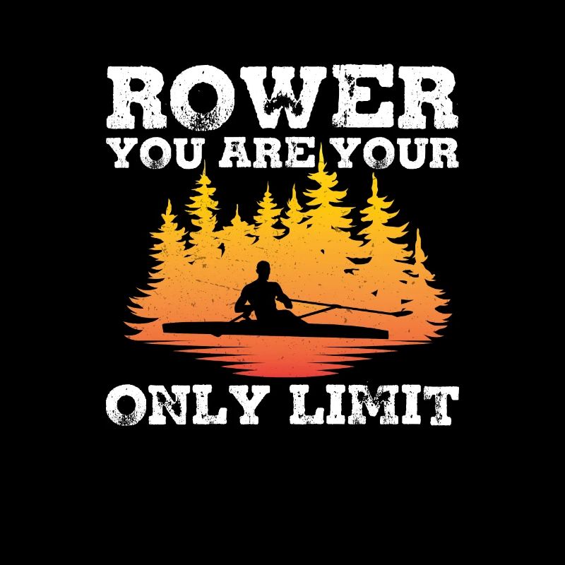 Fantastischer Ruderer Du bist dein einziges Limit
