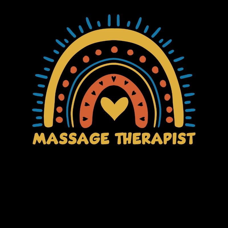 Niedliches Massagetherapeut Regenbogen Design