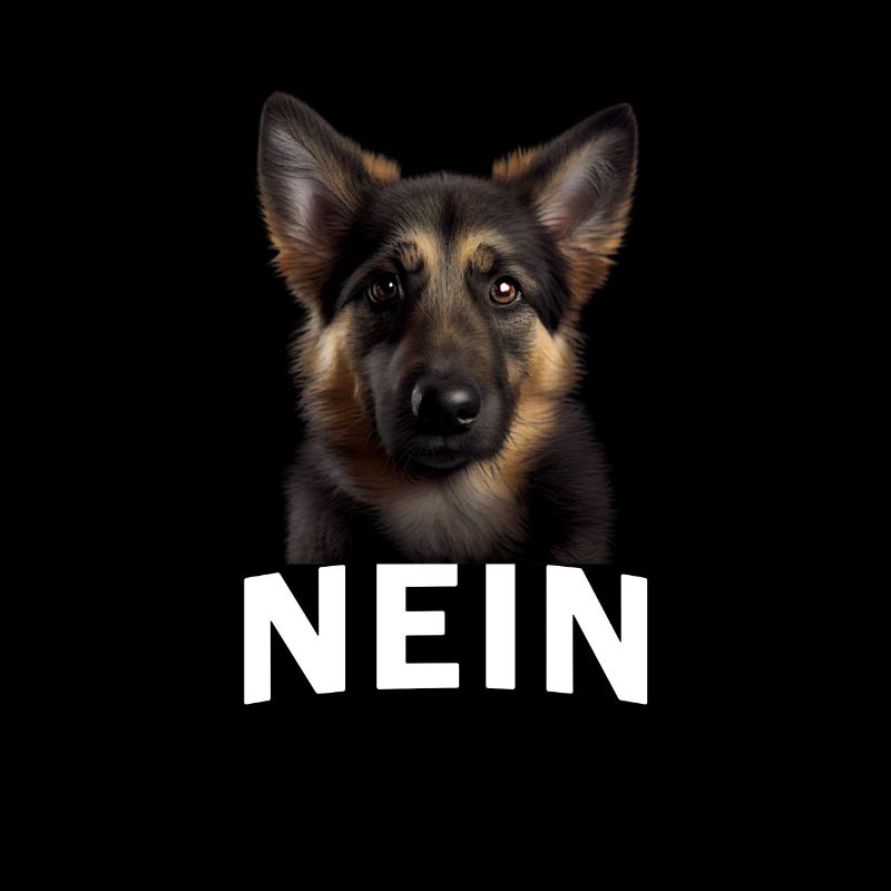 Statement Deutscher Schäferhund, Nö Fun, Einfach