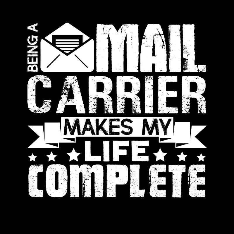 Mail Carrier Being A Mail Carrier