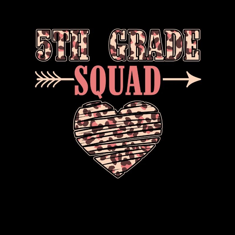 5th Grade Squad Teacher Fifth Student Team Back
