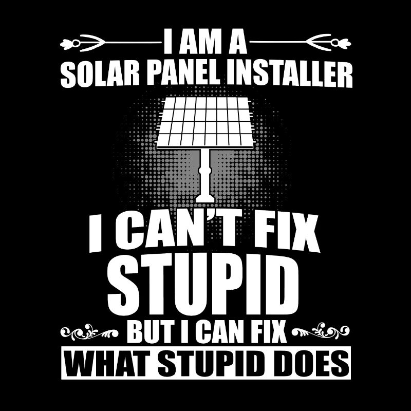 Funny Solar Panel Installer Design