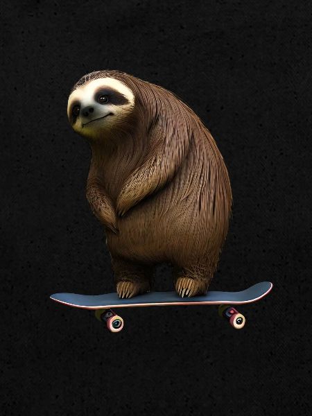 Skateboard Sloth