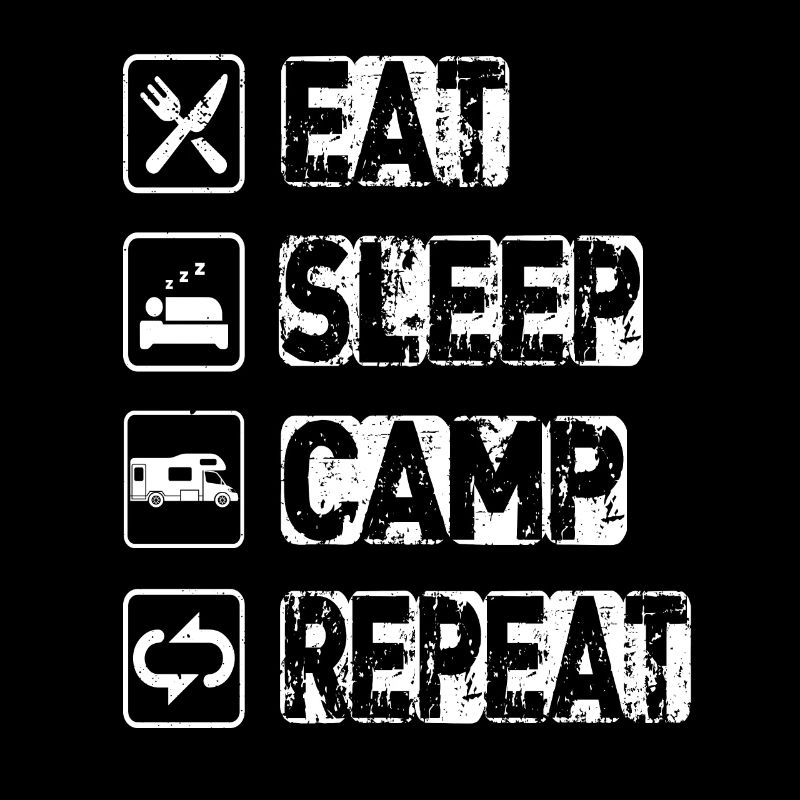 Manger Dormir Camp Répéter