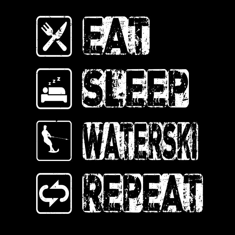 Manger dormir Waterski Répéter