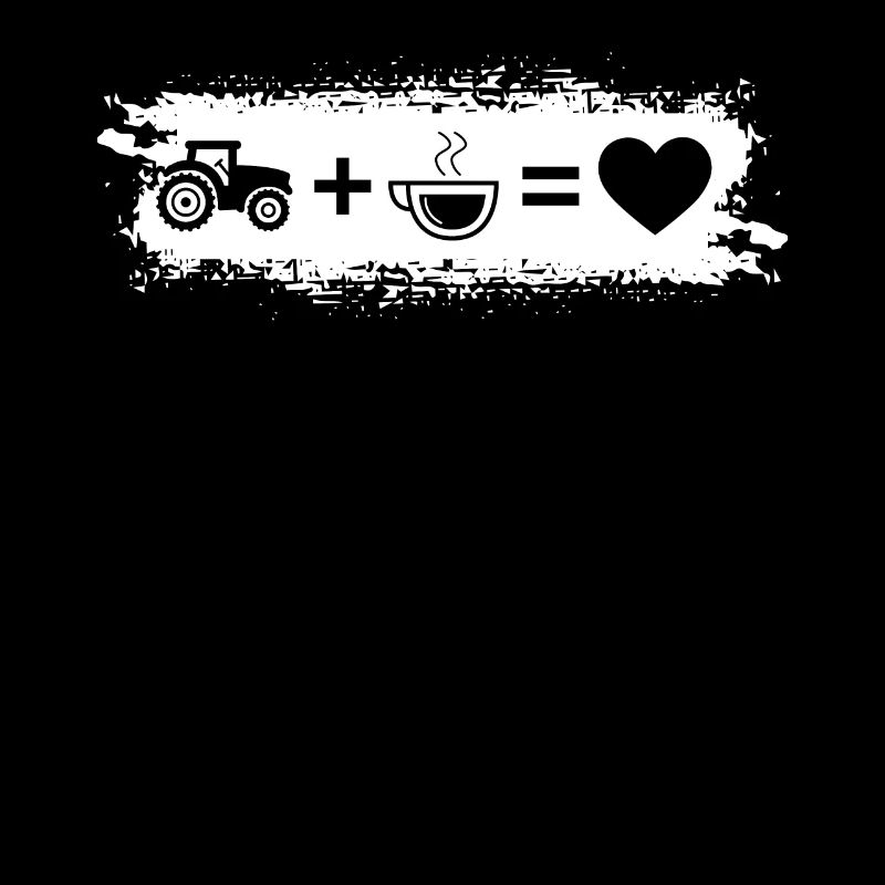 Grunge Rectangle - Heart - Coffee - Tractor -