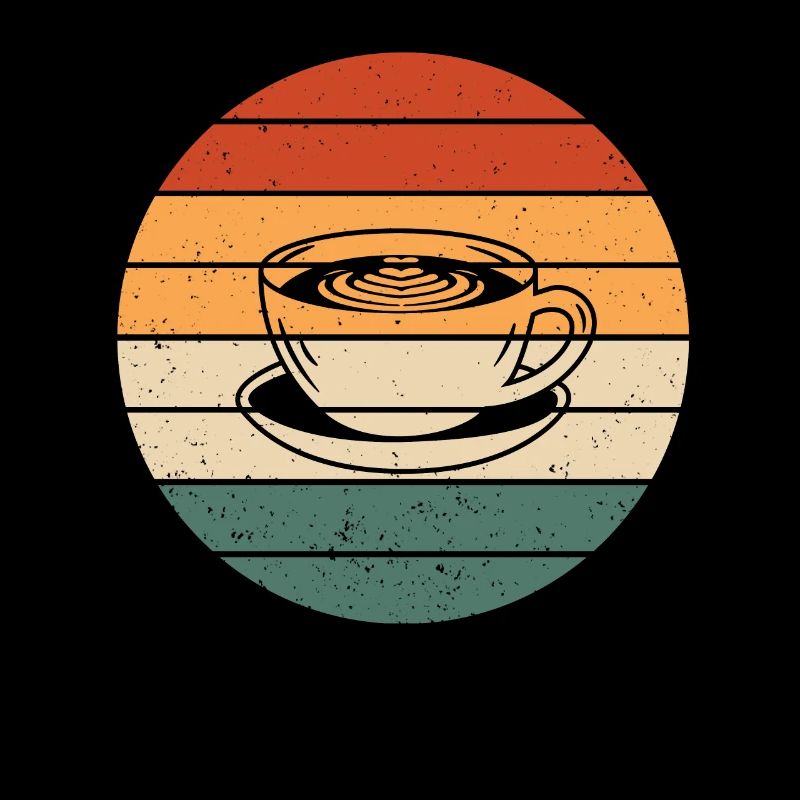 Retro Cappuccino Mug