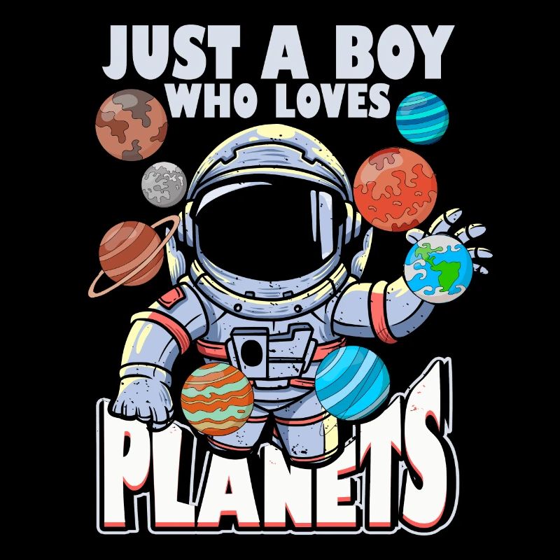 Juste un garçon qui aime les planètes du système solaire