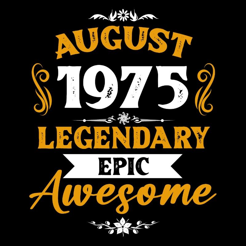 August 1975 Legenden Geburtstag Geschenk