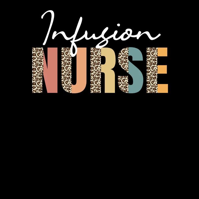 Infusion infirmière imprimé léopard