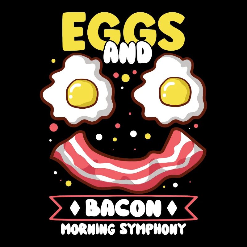 Drôle de poitrine rapide menu bacon commencer la matinée