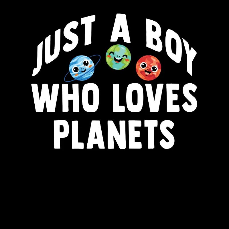 Nur ein Junge, der Planeten Sonnensystem liebt