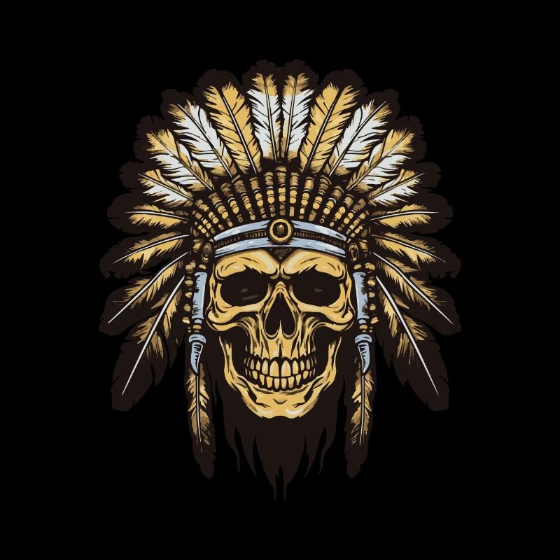 Apache Indian Chief Skull