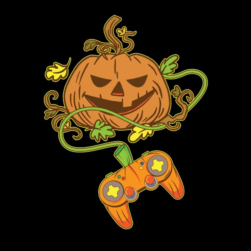 Halloween Jack O Lantern Video Game Controller