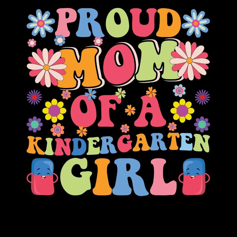 Stolze Mutter eines Kindergartenmädchens! Tochter