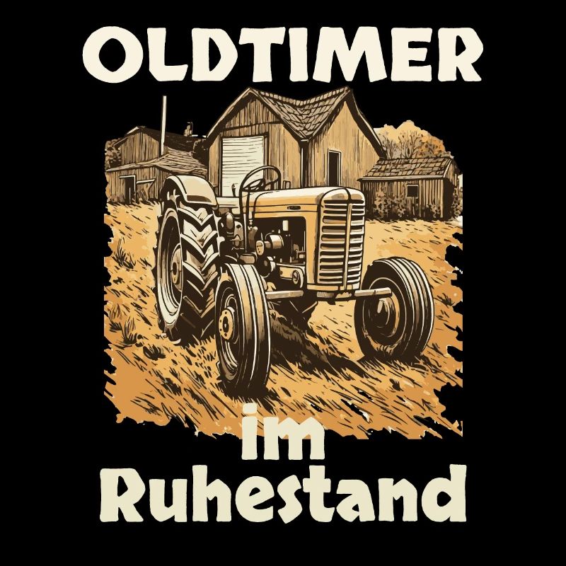Rente 2023 Traktor Oldtimer im Ruhestand