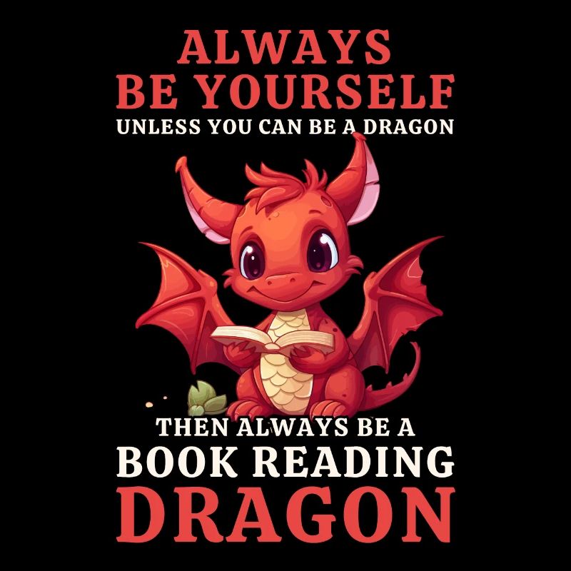 "Always Be Yourself" - Bücher lesen Roter Drachen
