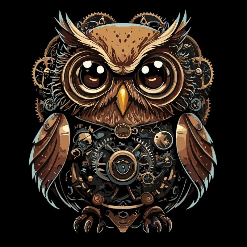 Intriguing Steampunk Owl: Unique Design