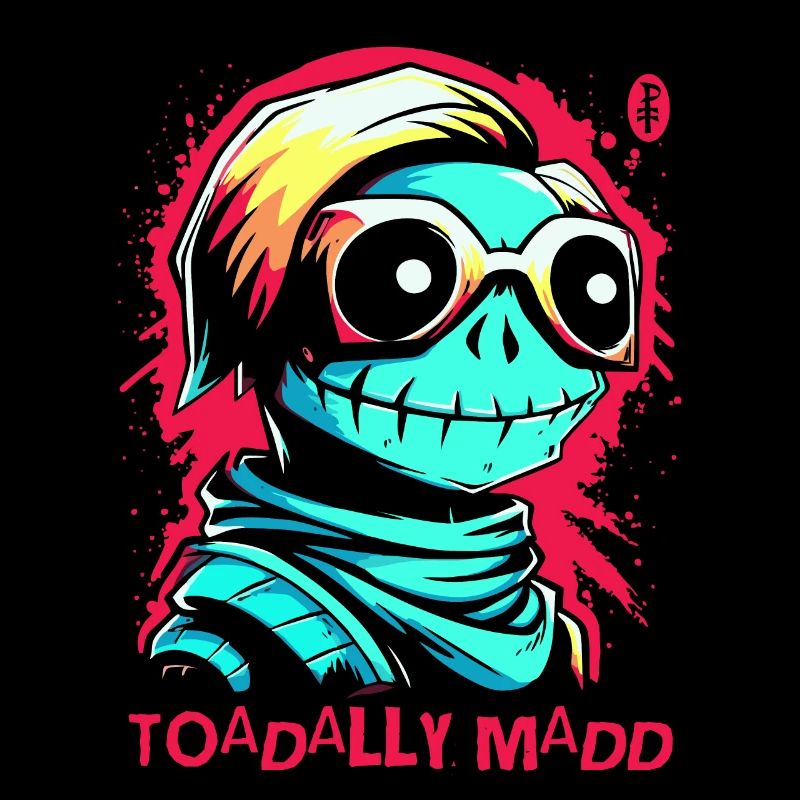 Cartoon Portrait, Totally Crazy Toad