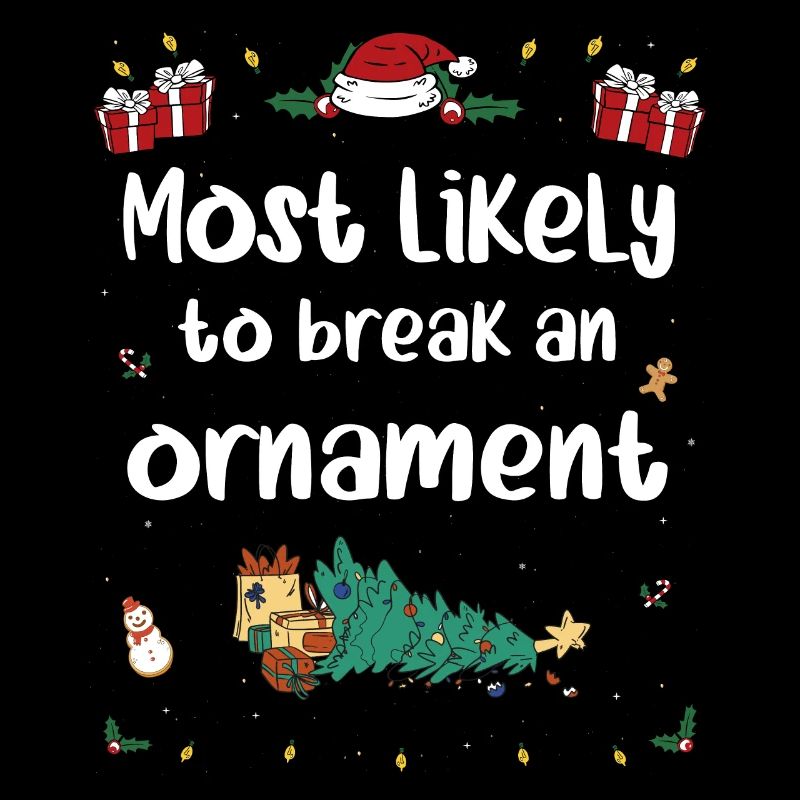Am ehesten wird ein Ornament an Weihnachten kaputt gehen