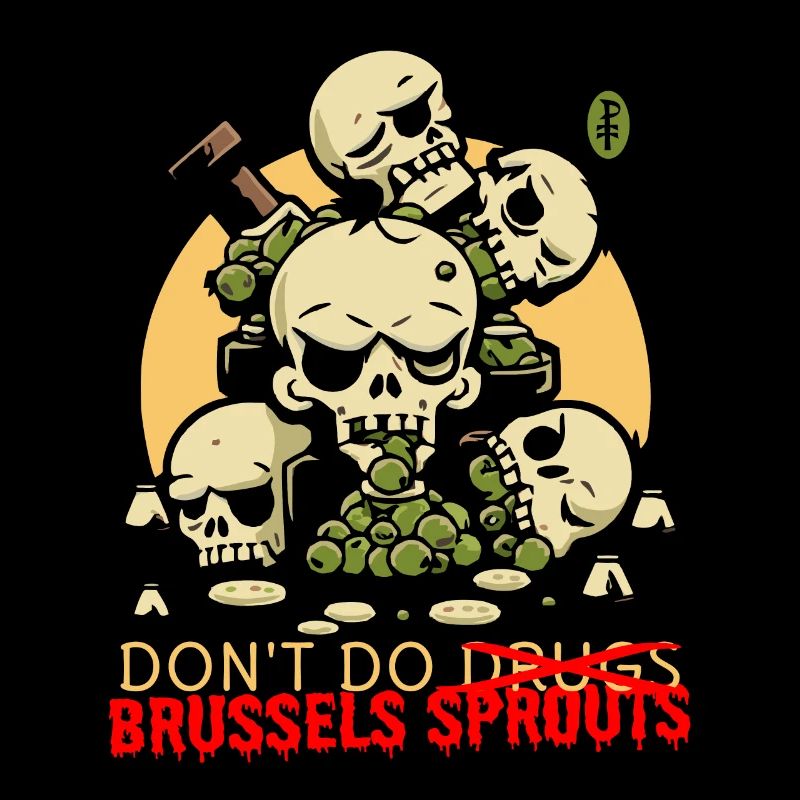 Disgusting Vegetable Skulls: Avoid Brussels Sprouts