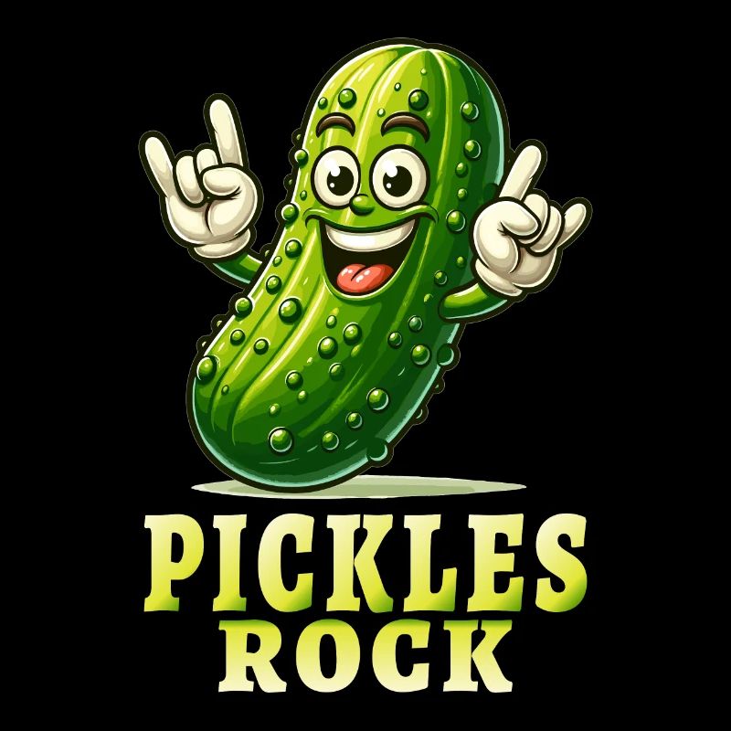 Cornichons Funny Pickles Concombre Jeu de mots