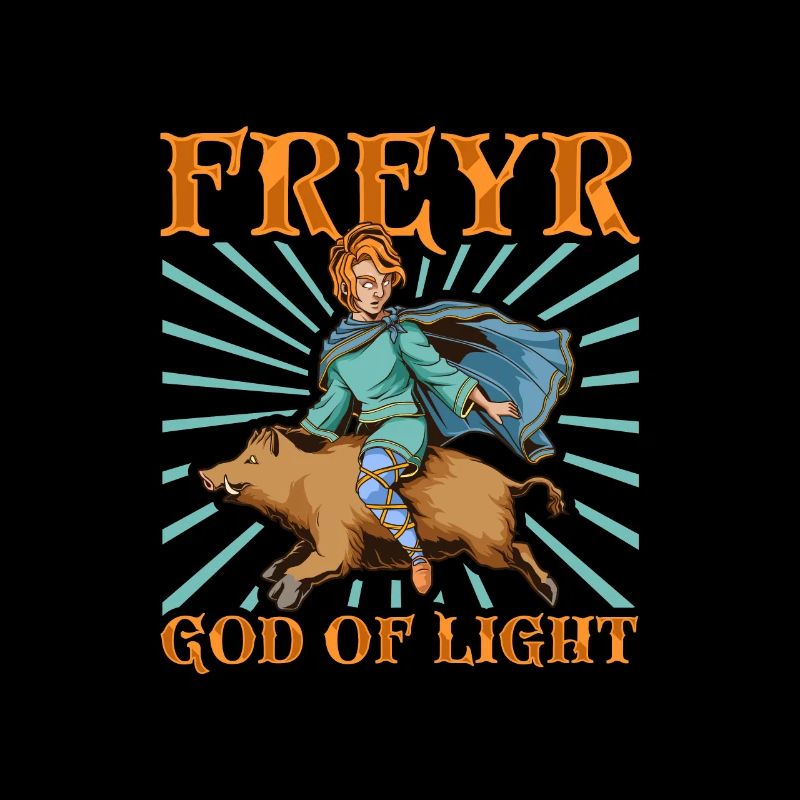 Reiten auf Gullinborsti - Wikinger Gott Freyr