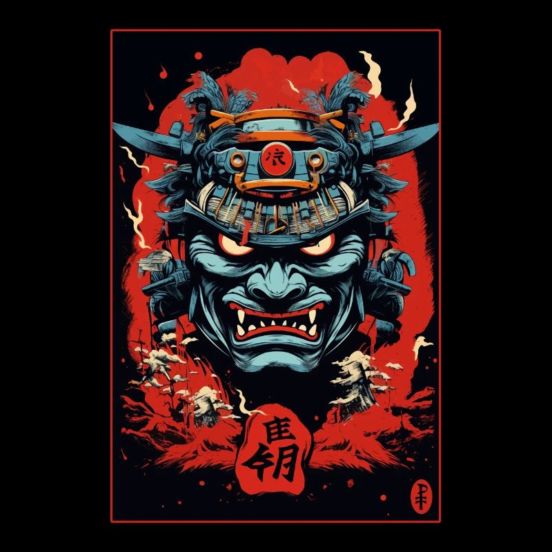Japanese Ghost Samurai Mask