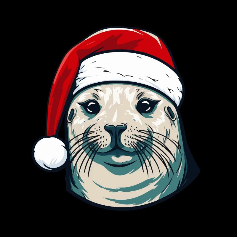 Tête d’animal de Noël de phoque de phoque