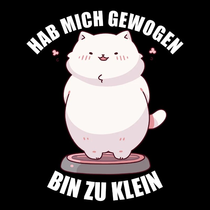 Hab mich gewogen bin zu klein Katze