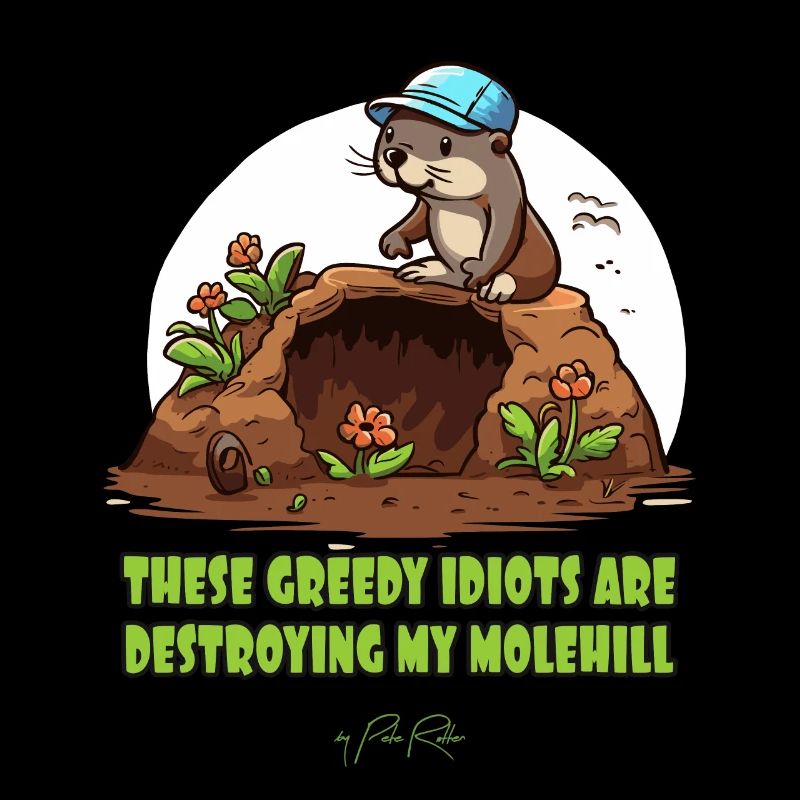 The environmentally conscious mole gardener