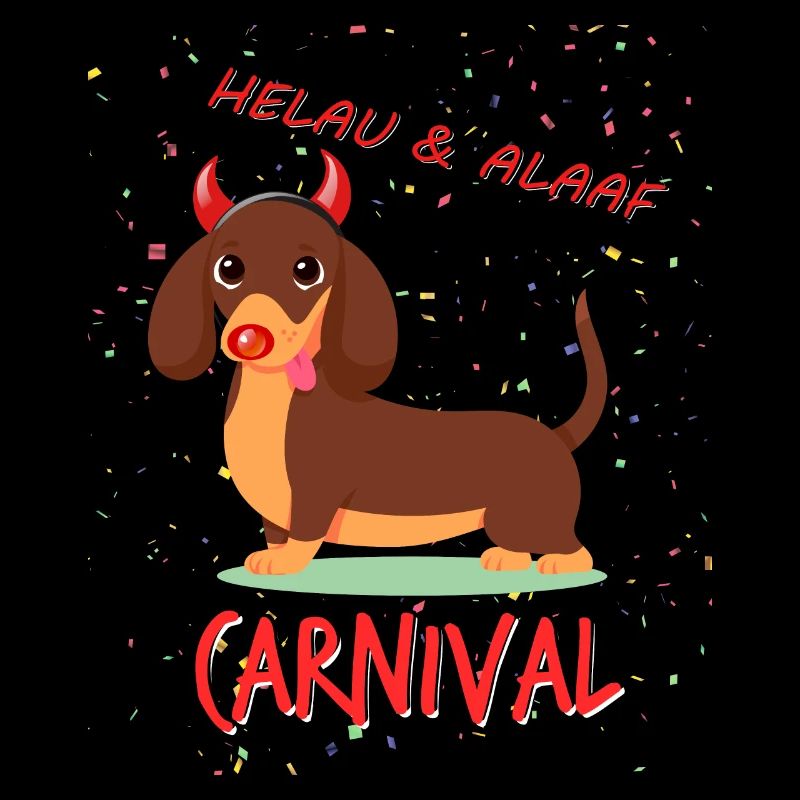 Dachshund, Carnival, Carnival, Helau, Alaaf, Devil