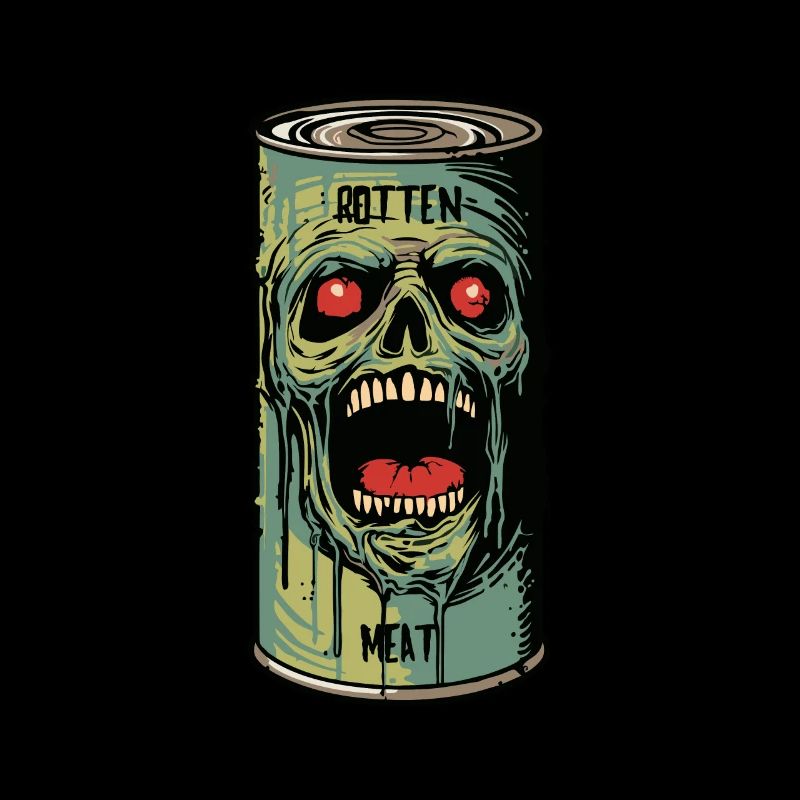 Verrottetes Fleisch: Dose mit Zombie Fleisch