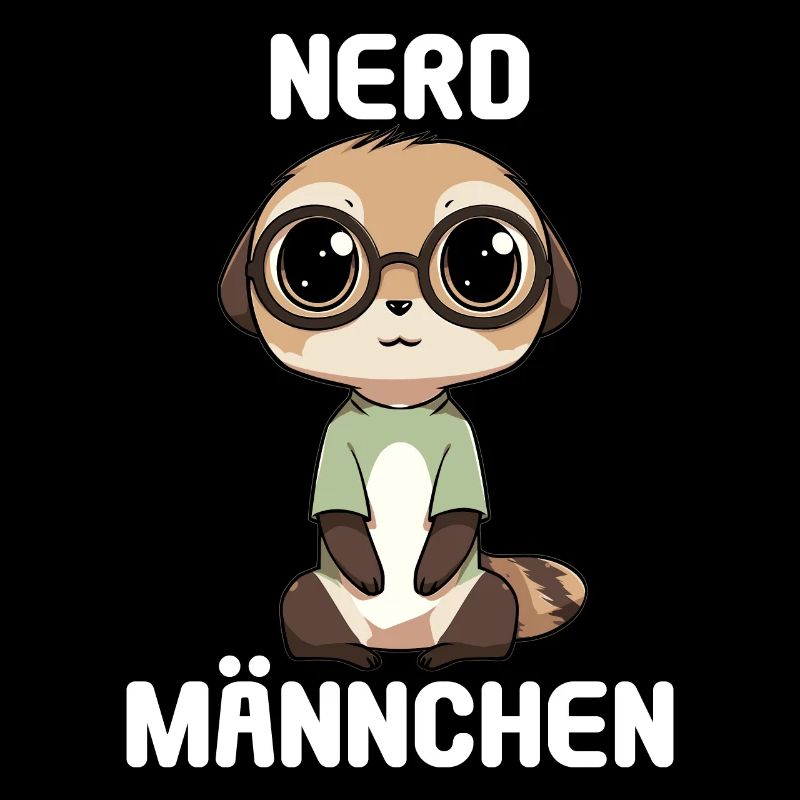 Nerdmännchen Junge Jungen Erdmännchen Nerdy Nerd