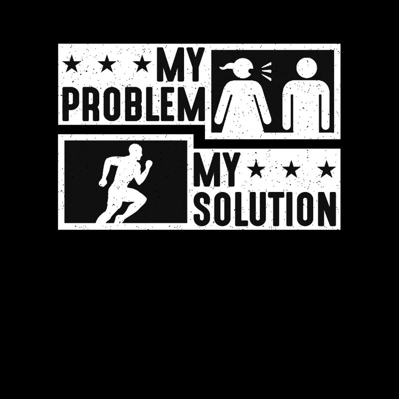 Trail Runner My Problem My Solution Pictogram Dad