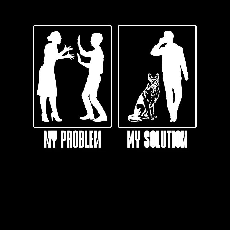 German Shepherd Dog My Problem My Pictogram Dad