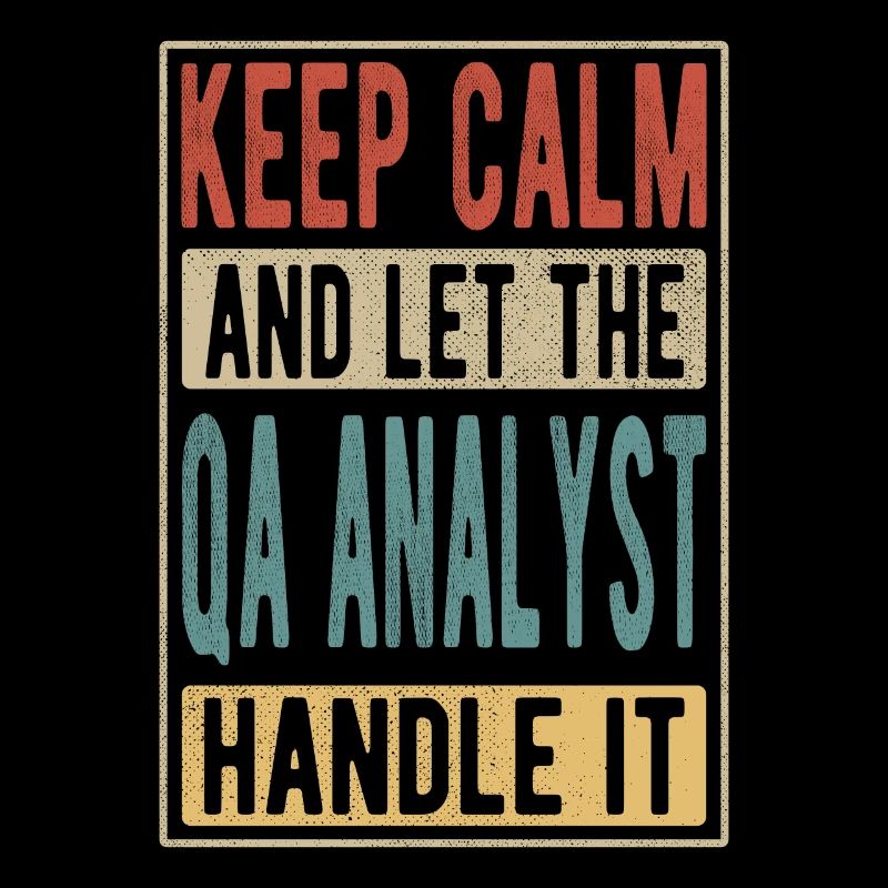 Qa Analyst Retro Geschenk