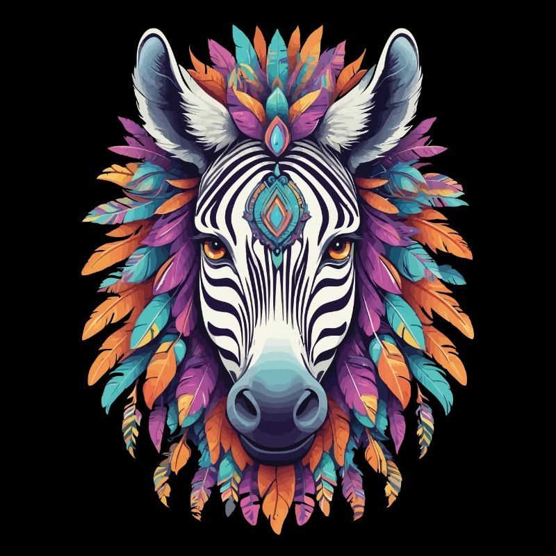 Zebra Mandala Dream Catcher Design