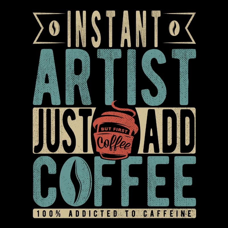 Artiste instantané Il suffit d’ajouter du café