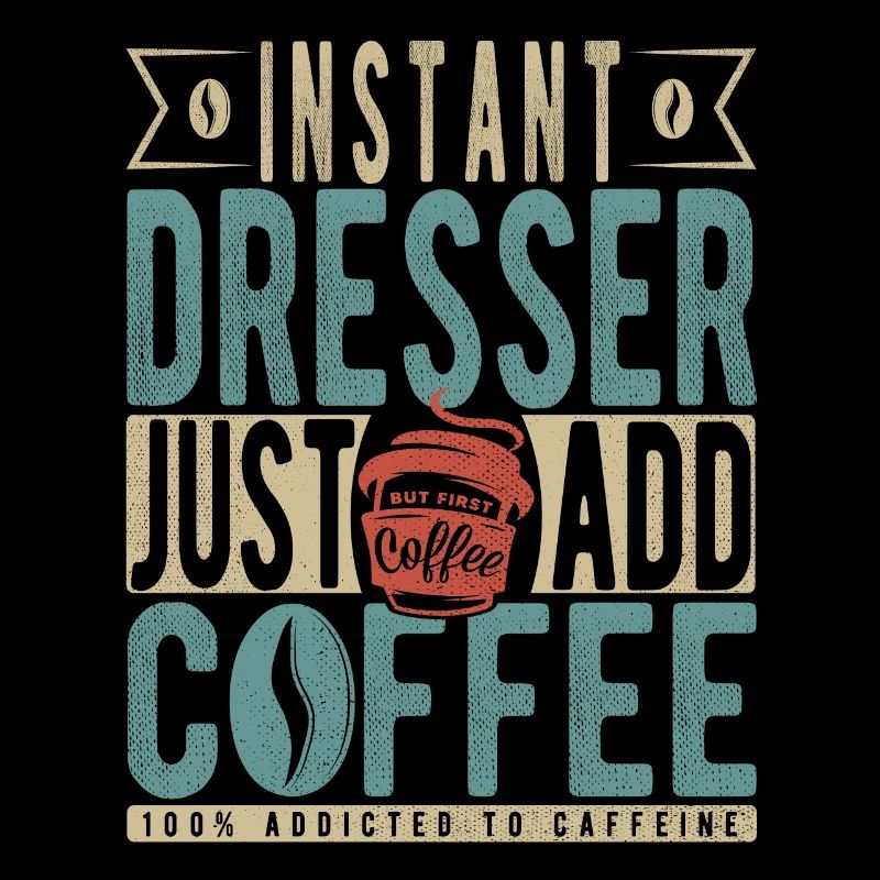 Instant-Kommode einfach Kaffee hinzufügen